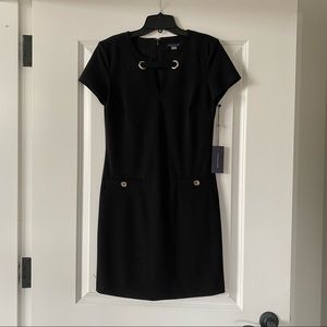 NWT Tommy Hilfiger Black Shift Dress Size 2